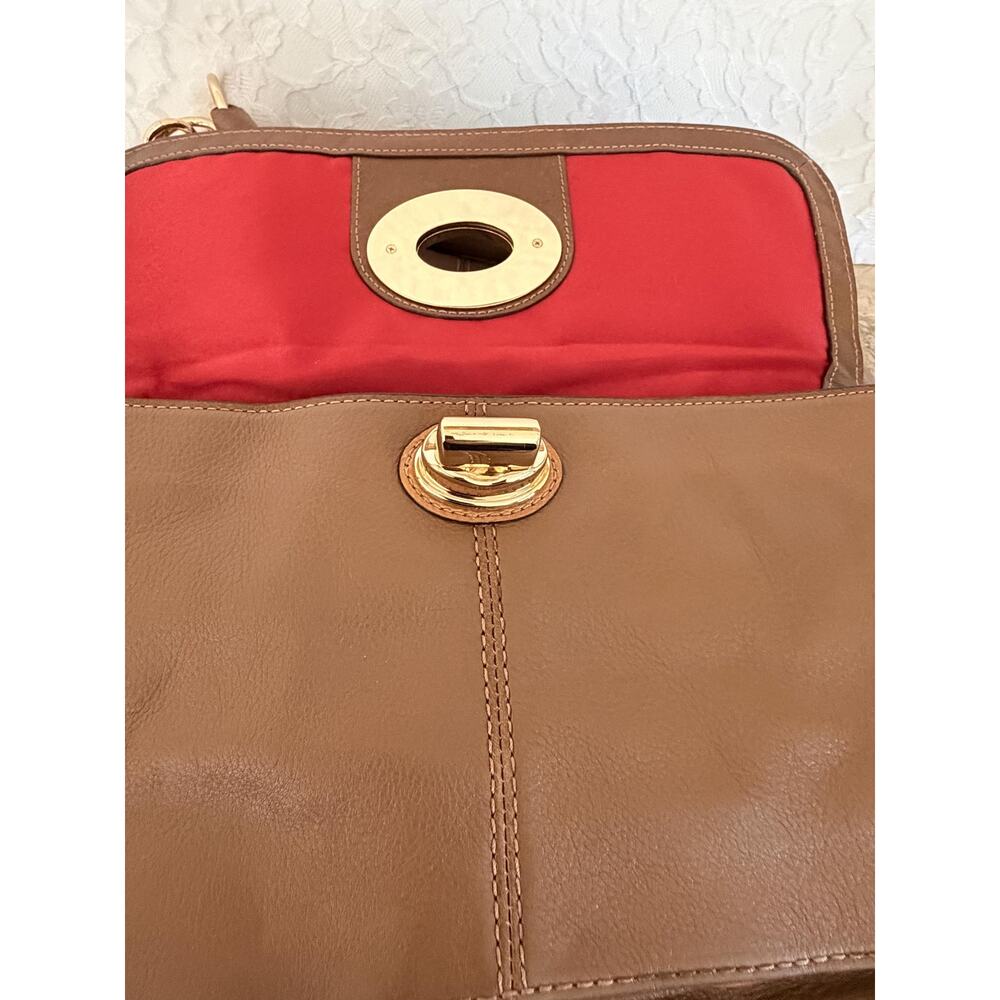 Rare luxury Coach Devin XL Brown Expandable Bag With Whipstitch Detail 15995 - Picture 14 of 16